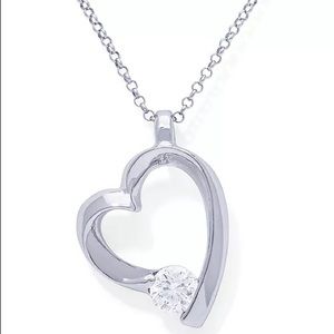Macy's
Cubic Zirconia Heart in Fine Silver Plate